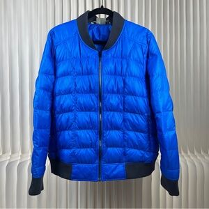 Athleta Jacket Women’s Nylon Goose Down Filled Ribbed Cuff Collar